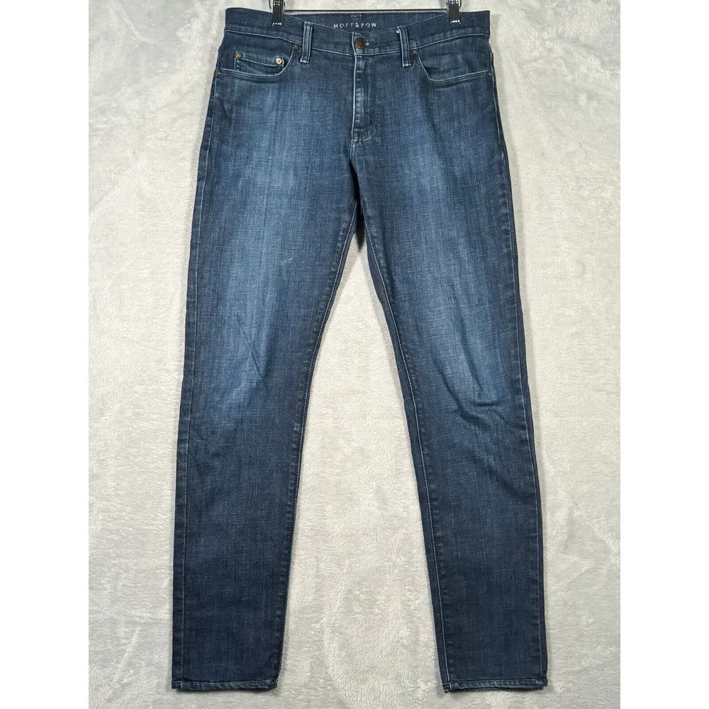 Mott Bow‎ Jeans Mens 32x32 Blue Denim Skinny